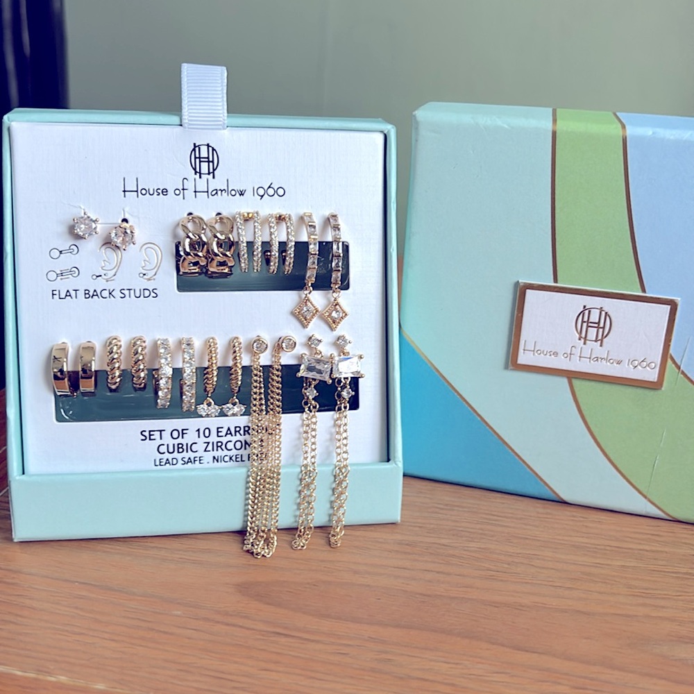 House of Harlow 1960 set of earrings . New